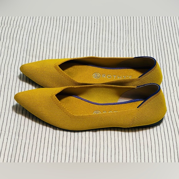 Rothy’s The Point flats in marigold size 10 - Picture 4 of 5